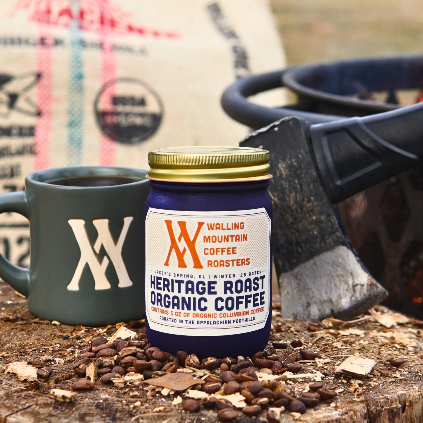 12oz Bag of Heritage Roast Coffee — Walling Mtn.