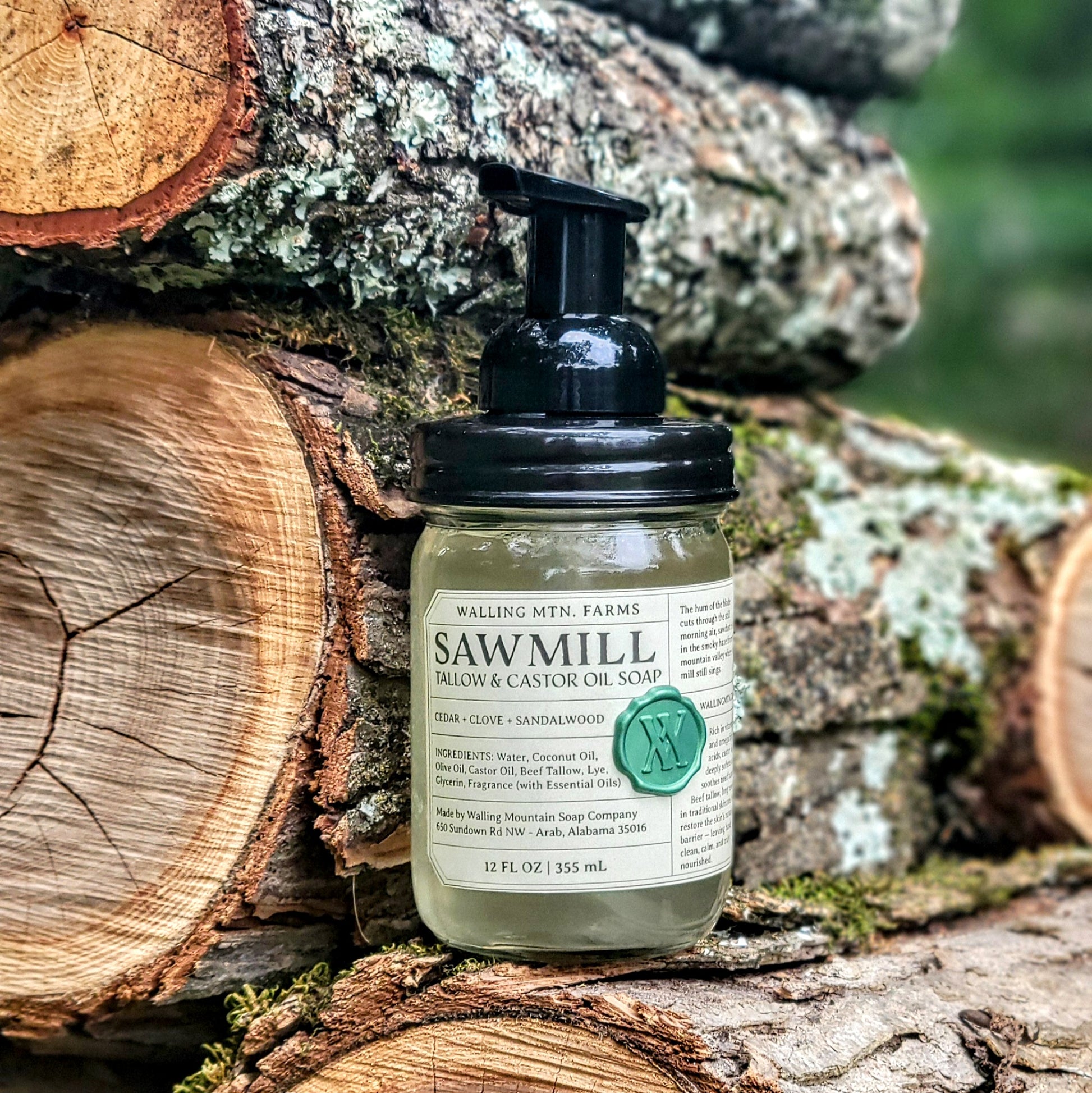 Sawmill 12oz Tallow & Castor Oil Foaming Hand Soap